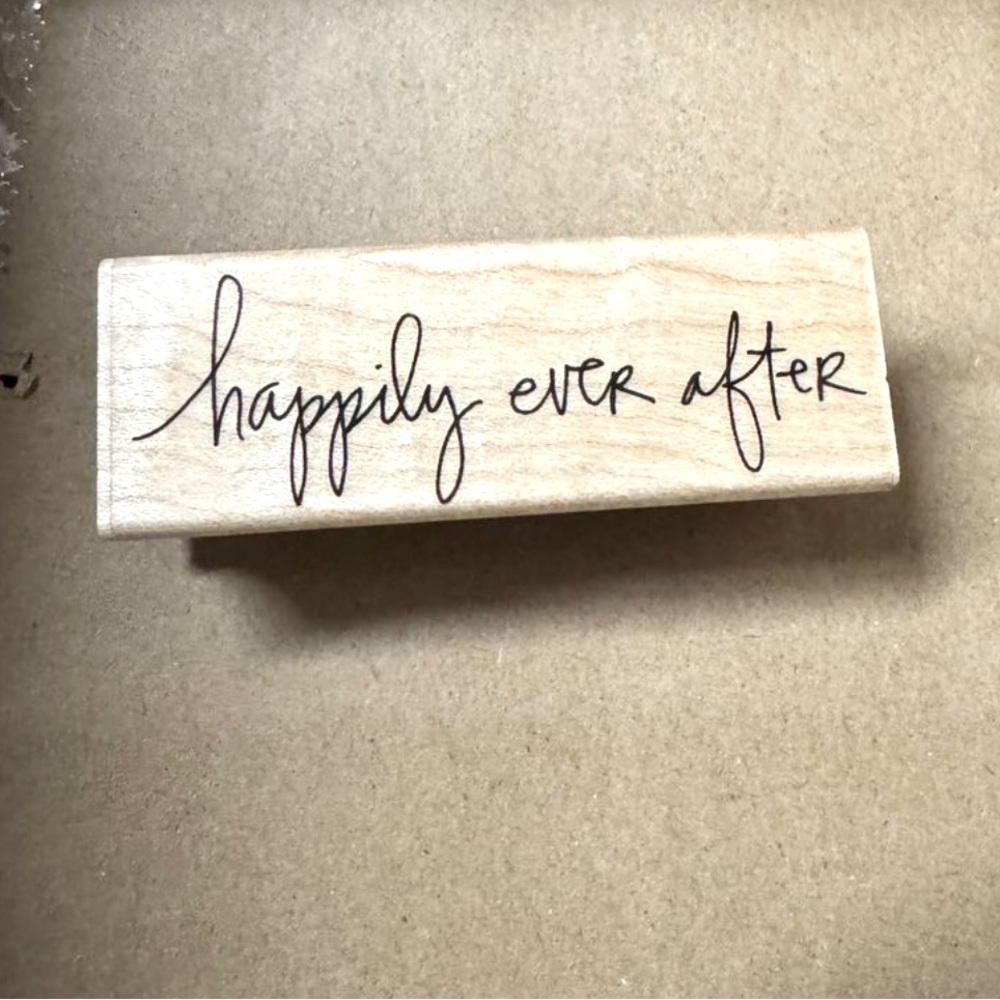 “happily ever after” rubber stamp